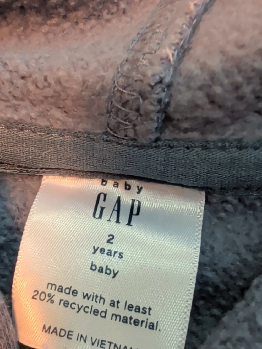 GAP Purple Floral Hoodie with Yellow Centers